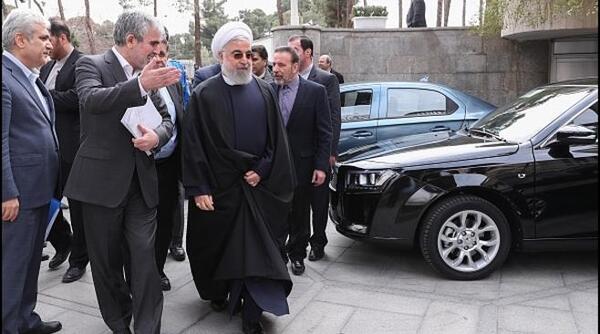 عکس ماشین حسن روحانی