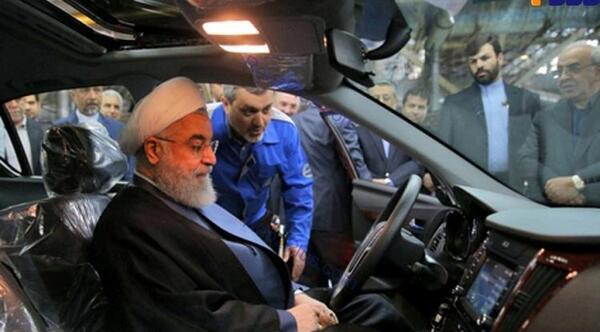عکس ماشین حسن روحانی