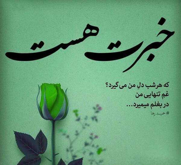 عکس نوشته های حمید رها