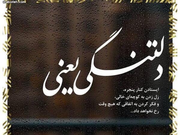 عکس نوشته دلتنگی کردی