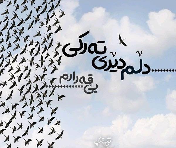 عکس نوشته دلتنگی کردی