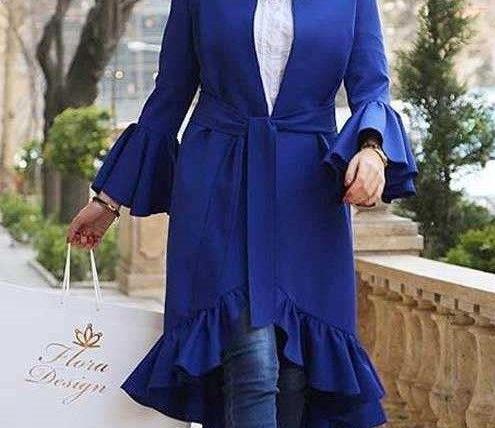 عکس مدل مانتو جدید دخترانه آستین کلوش