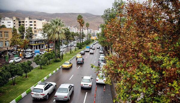 عکس باران فارس