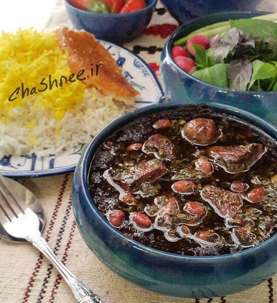 عکس تزیین قورمه سبزی