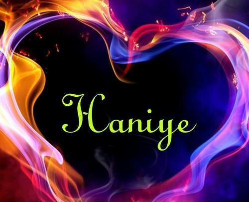 عکس نوشته با نام هانیه