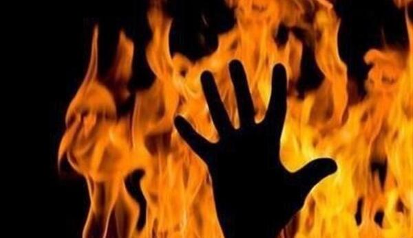 عکس آتش گرفتن مصطفی کلاته