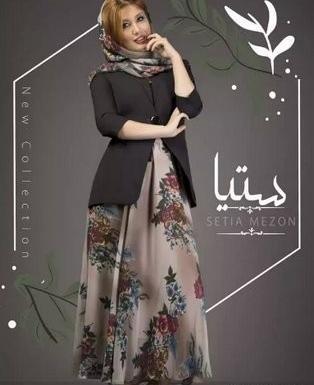 عکس مدل مانتو بلند همراه با کت