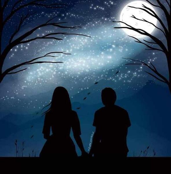 عکس عاشقانه آبی رنگ