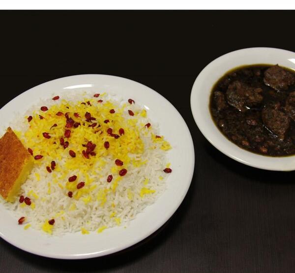 عکس چلو خورشت قورمه سبزی