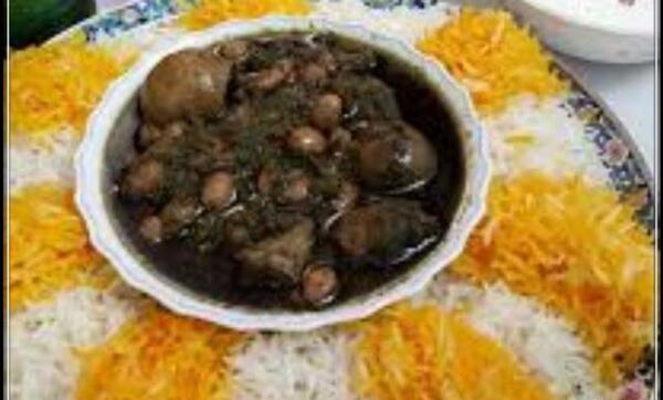 عکس چلو خورشت قورمه سبزی