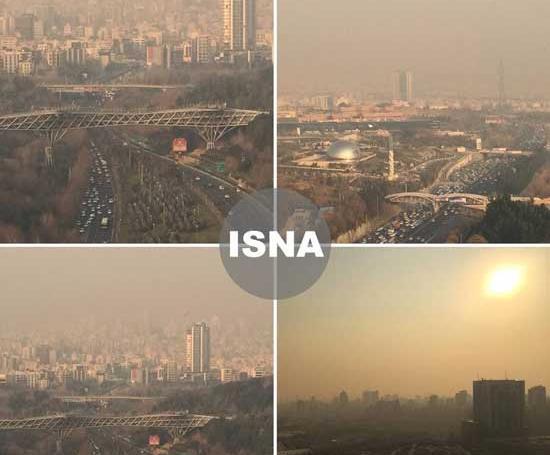 عکس هوایی آلودگی تهران