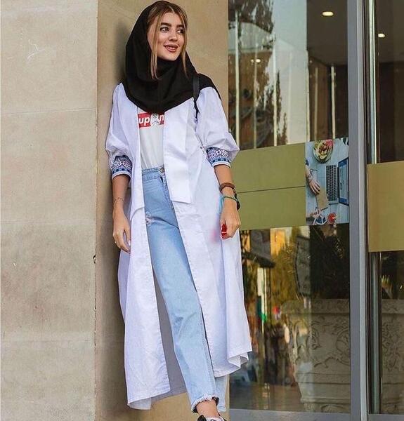 عکس مانتو های بلند جدید دخترانه