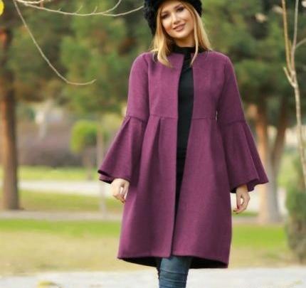 عکس مدل مانتو جدید شیک جلو بسته