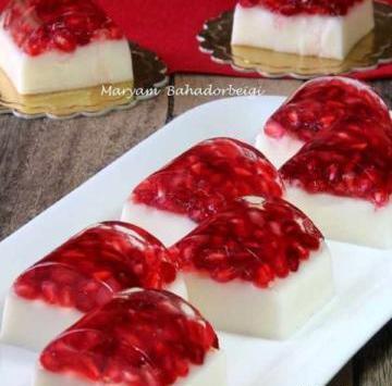 عکس ژله آلوورا با شیر