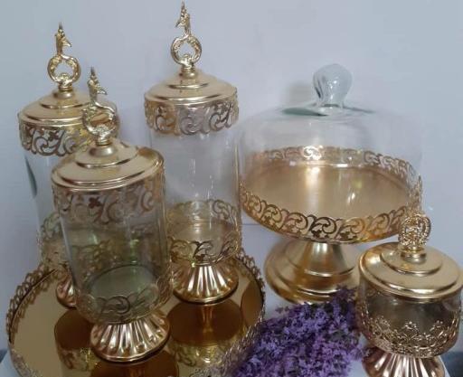 عکس ظرف کیک پایه دار