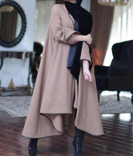 عکس مدل مانتو جلو باز زمستانی