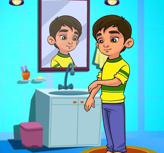 عکس کارتونی وضو گرفتن