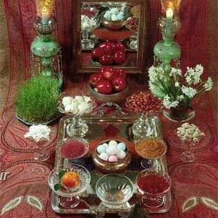 عکس سفره هفت سین تازه عروس