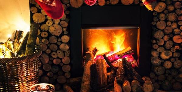 عکس آتش شومینه
