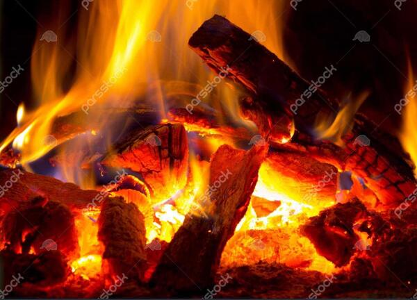 عکس آتش شومینه