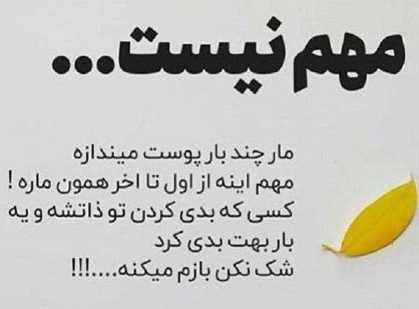 عکس ضرب المثل ذات بد
