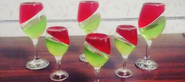 عکس ژله در شراب خوری
