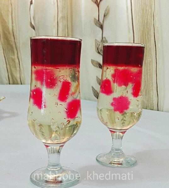 عکس ژله در شراب خوری