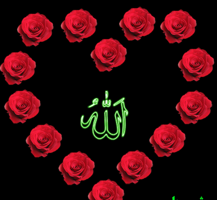 عکس الله در قلب متحرک