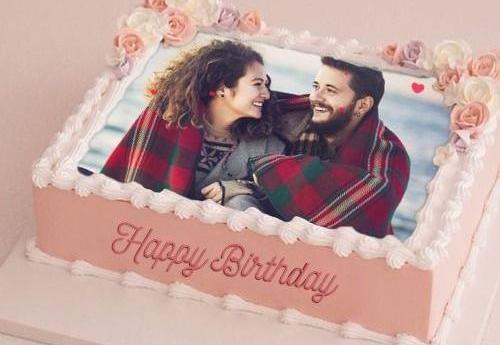 عکس روی کیک تولد عاشقانه