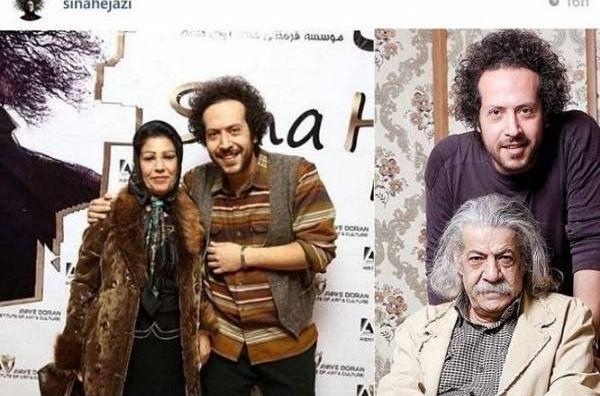 عکس سینا حجازی و پدرش