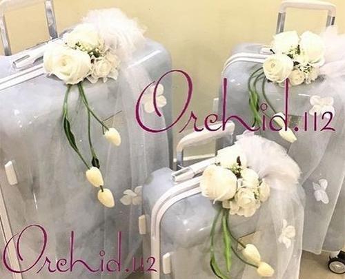 عکس ایده برای تزیین چمدان عروس