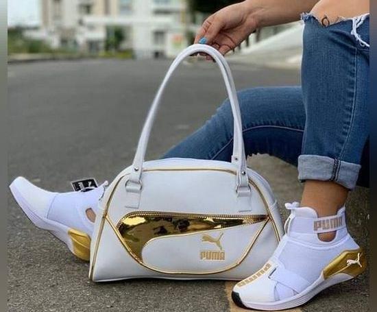 عکس کیف و کفش ست اسپرت دخترانه اینستاگرام