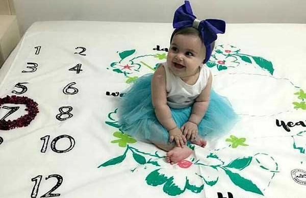 عکس نوشته پسرم هفت ماهگیت مبارک