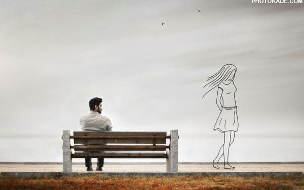 عکس تنهایی مرد بدون متن