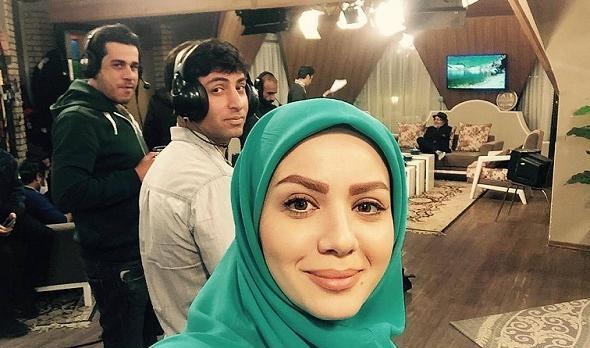 عکس مبینا نصیری و همسرش