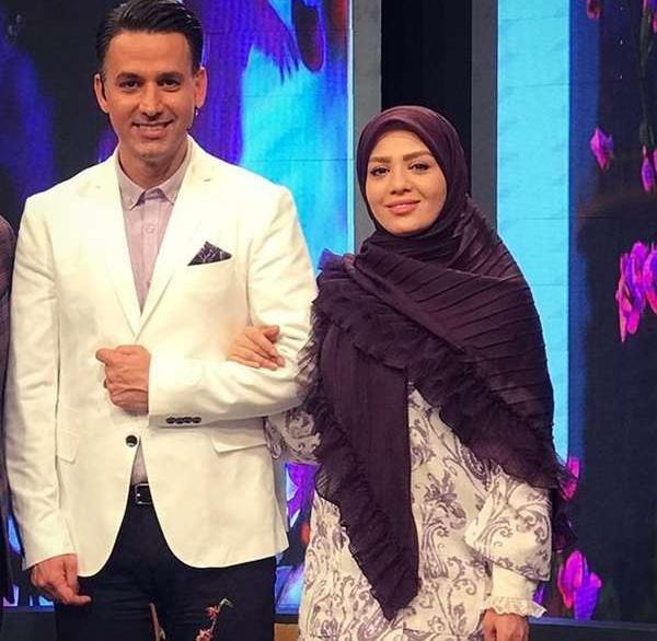 عکس مبینا نصیری و همسرش