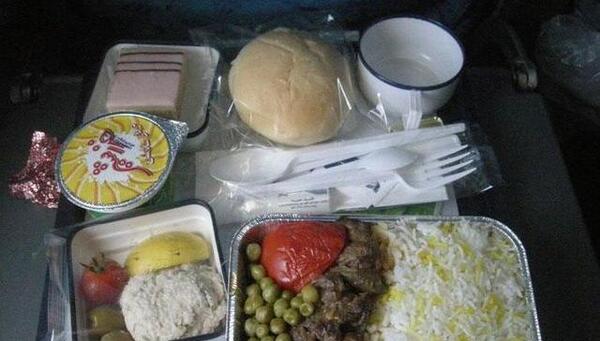 عکس غذای هواپیما ایران