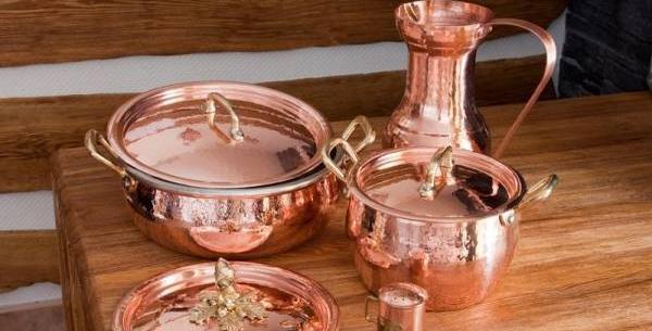 عکس نوشته خواص ظروف مسی