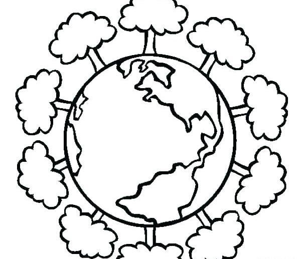 عکس کره زمین برای رنگ آمیزی