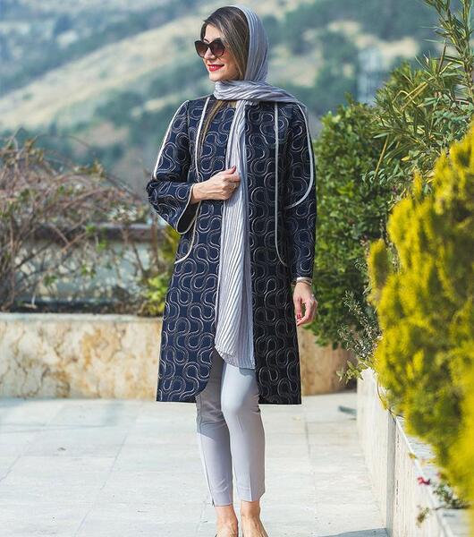 عکس مدل مانتو پارچه ژاکارد