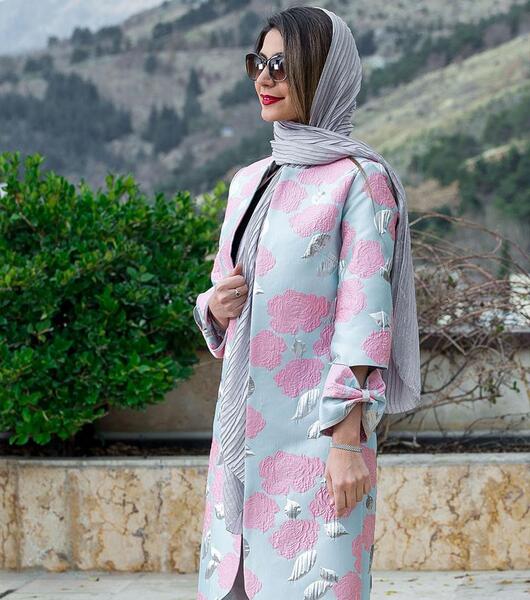 عکس مدل مانتو پارچه ژاکارد