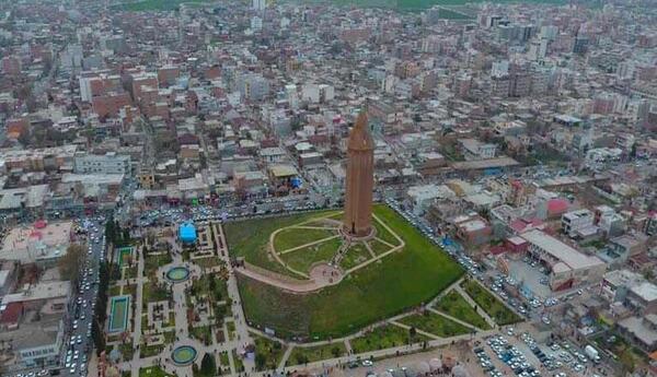 عکس هوایی گنبد کاووس