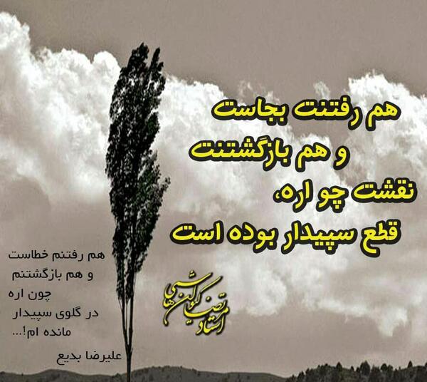 عکس نوشته علیرضا بدیع