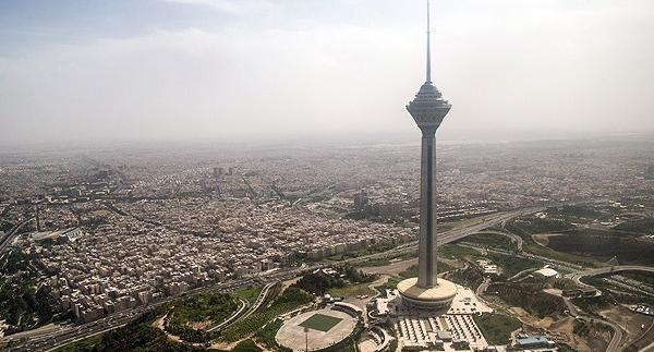 عکس هوایی از تهران