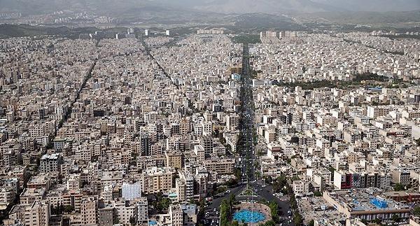 عکس هوایی از تهران