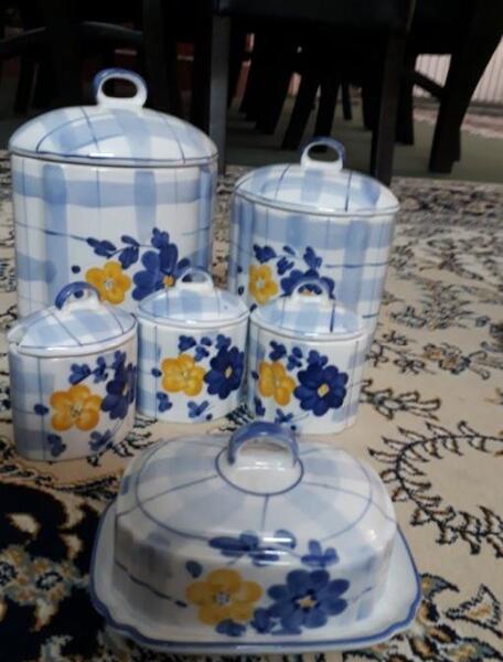 عکس ظروف گل پنبه ای