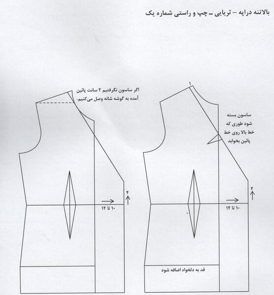 عکس مدل مانتو جلو باز یقه دراپه