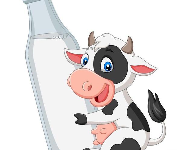 عکس گاو کارتونی برای نقاشی