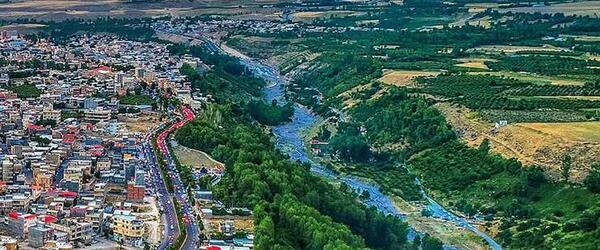 عکس هوایی مشگین شهر