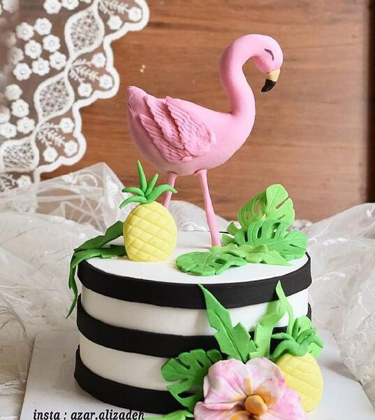عکس کیک فلامینگو